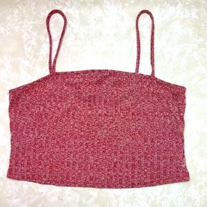 Woven cropped top SHEIN sz L spaghetti strap